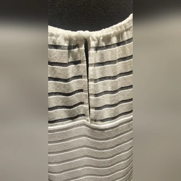 INC International Concept Illusion-Stripe HalterTop White Size X-Large - Picture 4 of 7